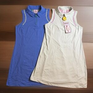 2pk NWT Women's RBX Polo Golf Tennis Pickleball Court Dress Size Small Blue Mint